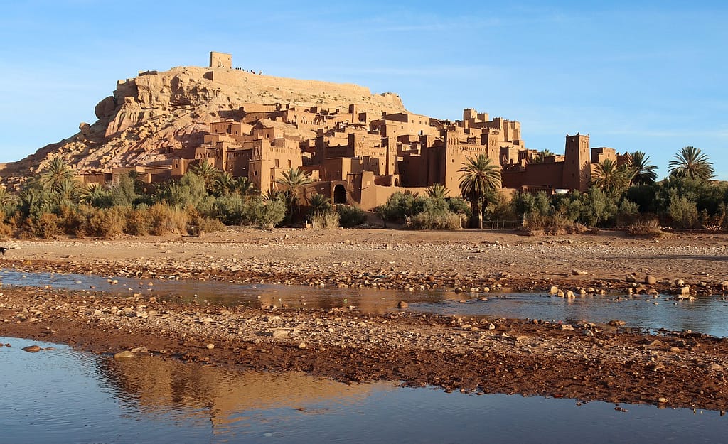 Ait Ben Haddou fortress, clay buildings