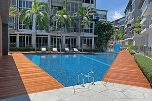 outdoor timber decking in Singapore